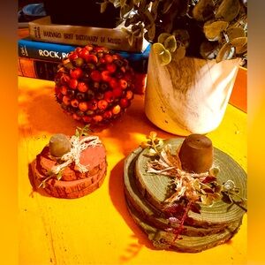 Bundle! Hand crafted pumpkins & berry ball